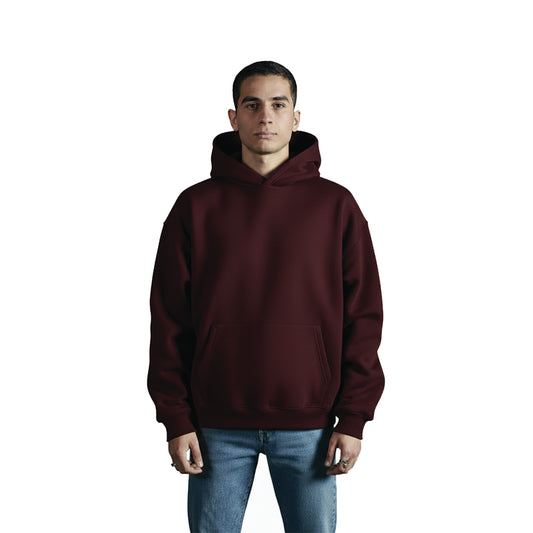 Burgundy  over sized Hoodie